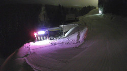 Modrá sjezdovka - dojezd k lanové dráze