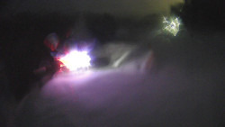 Modrá sjezdovka - dojezd k lanové dráze