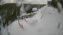 Modrá sjezdovka - dojezd k lanové dráze