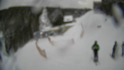 Modrá sjezdovka - dojezd k lanové dráze