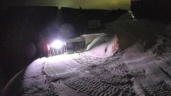 Modrá sjezdovka - dojezd k lanové dráze