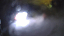 Modrá sjezdovka - dojezd k lanové dráze