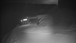 Modrá sjezdovka - dojezd k lanové dráze