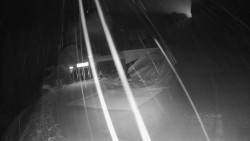 Modrá sjezdovka - dojezd k lanové dráze