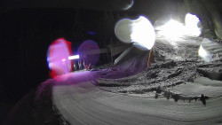 Modrá sjezdovka - dojezd k lanové dráze