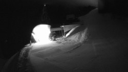 Modrá sjezdovka - dojezd k lanové dráze