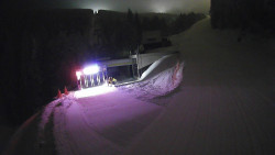 Modrá sjezdovka - dojezd k lanové dráze