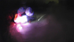 Modrá sjezdovka - dojezd k lanové dráze