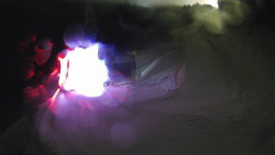 Modrá sjezdovka - dojezd k lanové dráze