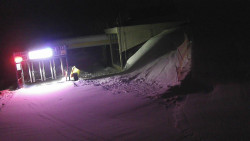 Modrá sjezdovka - dojezd k lanové dráze