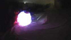 Modrá sjezdovka - dojezd k lanové dráze