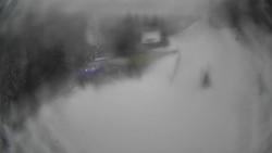 Modrá sjezdovka - dojezd k lanové dráze