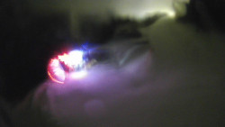 Modrá sjezdovka - dojezd k lanové dráze