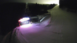 Modrá sjezdovka - dojezd k lanové dráze