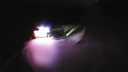 Modrá sjezdovka - dojezd k lanové dráze