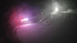 Modrá sjezdovka - dojezd k lanové dráze