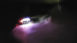 Modrá sjezdovka - dojezd k lanové dráze