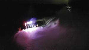 Červenohorské sedlo - Modrá sjezdovka - dojezd k lanové dráze - 23.2.2026 v 00:10