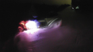 Červenohorské sedlo - Modrá sjezdovka - dojezd k lanové dráze - 23.2.2026 v 01:00