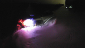 Červenohorské sedlo - Modrá sjezdovka - dojezd k lanové dráze - 23.2.2026 v 01:01