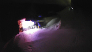 Červenohorské sedlo - Modrá sjezdovka - dojezd k lanové dráze - 23.2.2026 v 01:10