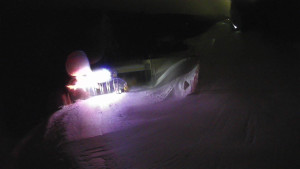 Červenohorské sedlo - Modrá sjezdovka - dojezd k lanové dráze - 23.2.2026 v 01:31