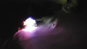 Červenohorské sedlo - Modrá sjezdovka - dojezd k lanové dráze - 23.2.2026 v 02:30