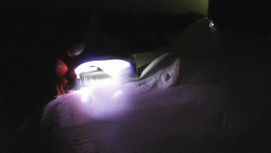 Červenohorské sedlo - Modrá sjezdovka - dojezd k lanové dráze - 23.2.2026 v 03:10