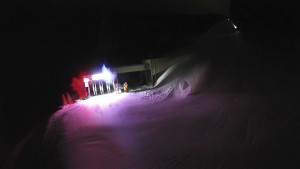 Červenohorské sedlo - Modrá sjezdovka - dojezd k lanové dráze - 23.2.2026 v 03:31