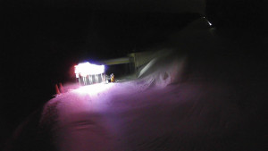 Červenohorské sedlo - Modrá sjezdovka - dojezd k lanové dráze - 23.2.2026 v 03:40