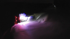 Červenohorské sedlo - Modrá sjezdovka - dojezd k lanové dráze - 23.2.2026 v 04:10