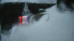 Červenohorské sedlo - Modrá sjezdovka - dojezd k lanové dráze - 23.2.2026 v 06:30