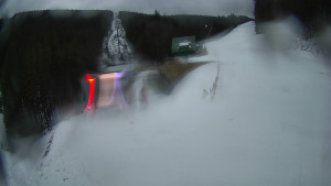 Červenohorské sedlo - Modrá sjezdovka - dojezd k lanové dráze - 23.2.2026 v 06:31