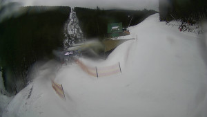 Červenohorské sedlo - Modrá sjezdovka - dojezd k lanové dráze - 23.2.2026 v 08:20