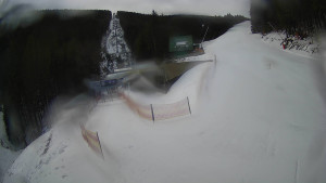 Červenohorské sedlo - Modrá sjezdovka - dojezd k lanové dráze - 23.2.2026 v 08:31