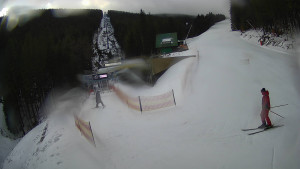 Červenohorské sedlo - Modrá sjezdovka - dojezd k lanové dráze - 23.2.2026 v 08:50