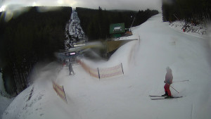 Červenohorské sedlo - Modrá sjezdovka - dojezd k lanové dráze - 23.2.2026 v 08:50