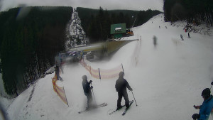 Červenohorské sedlo - Modrá sjezdovka - dojezd k lanové dráze - 23.2.2026 v 11:50