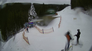 Červenohorské sedlo - Modrá sjezdovka - dojezd k lanové dráze - 23.2.2026 v 13:10