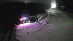 Modrá sjezdovka - dojezd k lanové dráze