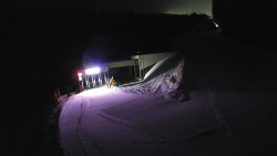 Modrá sjezdovka - dojezd k lanové dráze