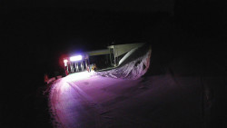 Modrá sjezdovka - dojezd k lanové dráze