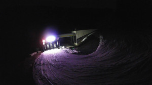 Červenohorské sedlo - Modrá sjezdovka - dojezd k lanové dráze - 23.3.2026 v 00:50