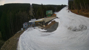 Červenohorské sedlo - Modrá sjezdovka - dojezd k lanové dráze - 23.3.2026 v 05:50