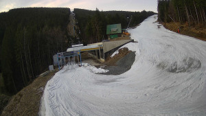 Červenohorské sedlo - Modrá sjezdovka - dojezd k lanové dráze - 23.3.2026 v 06:31