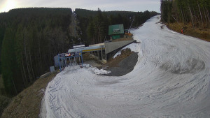 Červenohorské sedlo - Modrá sjezdovka - dojezd k lanové dráze - 23.3.2026 v 07:31