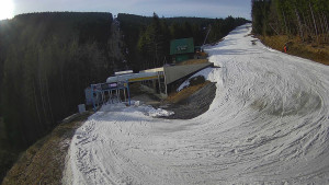 Červenohorské sedlo - Modrá sjezdovka - dojezd k lanové dráze - 23.3.2026 v 08:40