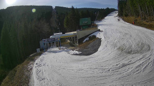 Červenohorské sedlo - Modrá sjezdovka - dojezd k lanové dráze - 23.3.2026 v 09:20