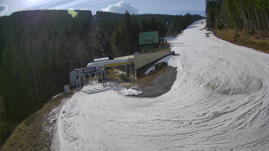 Červenohorské sedlo - Modrá sjezdovka - dojezd k lanové dráze - 23.3.2026 v 09:50