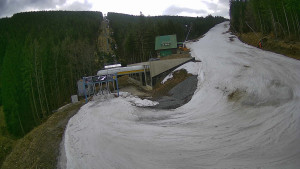 Červenohorské sedlo - Modrá sjezdovka - dojezd k lanové dráze - 23.3.2026 v 12:20